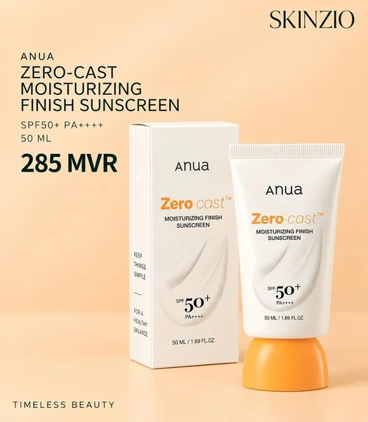 Anua Zero-Cast Moisturizing Finish Sunscreen SPF50+ PA++++